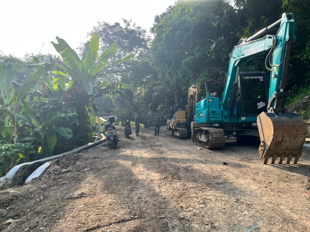 Pembangunan Jalan TMMD 128 Cilegon Hampir Rampung, Dorong Ekonomi Daerah