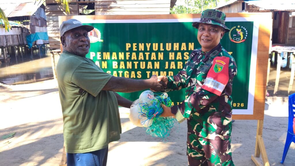 Satgas TMMD Ke-128 Kodim 1710/Mimika Dorong Warga Kampung Keakwa Maksimalkan Potensi Hasil Laut