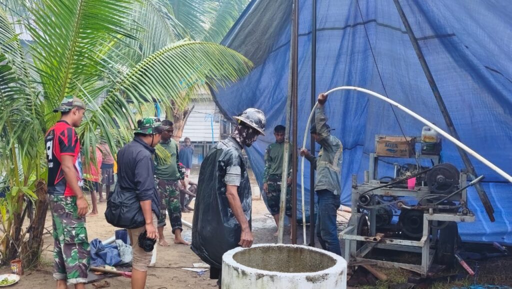 Pengeboran Capai 45 Meter, Satgas TMMD Optimistis Sumur Bor Segera Rampung
