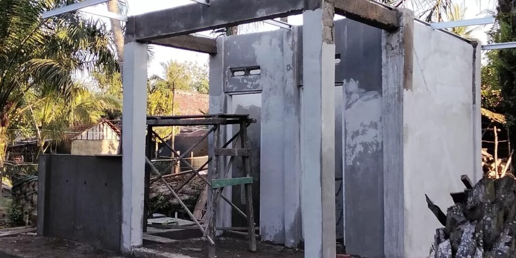 Finishing MCK Titik 3 TMMD 128 Masuki Tahap Penyempurnaan