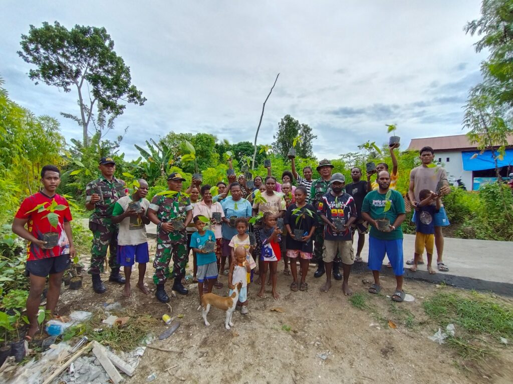Satgas TMMD Kodim 1801/Manokwari Bantu Warga Kembangkan Perkebunan Kakao