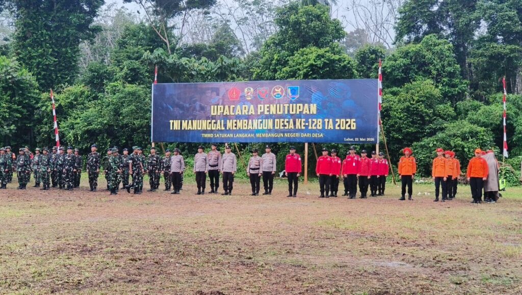 TMMD Ke-128 Kodim 0405/Lahat Resmi Ditutup