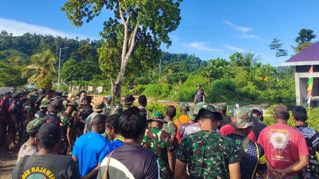 Satgas TMMD ke-128 Kodim 1801/Manokwari Gelar Apel Pagi, Bangun Semangat dan Sinergi di Lapangan