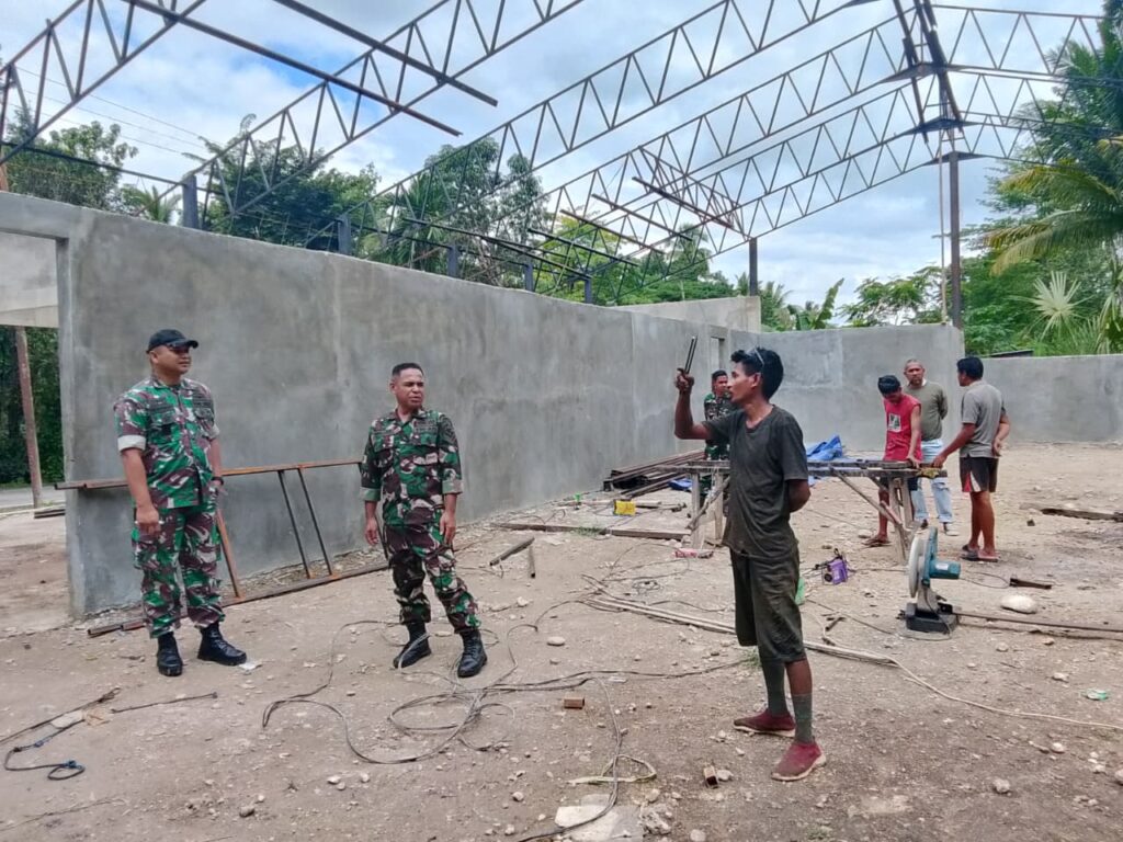 Dandim 1621/TTS Cek Langsung! Pembangunan Gerai KDKMP di Sejumlah Desa Dipastikan Terus Berjalan