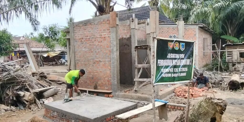 Pembangunan MCK dan Sumur Bor Titik 3 TMMD 128 Masuk Tahap Penyelesaian Septictank