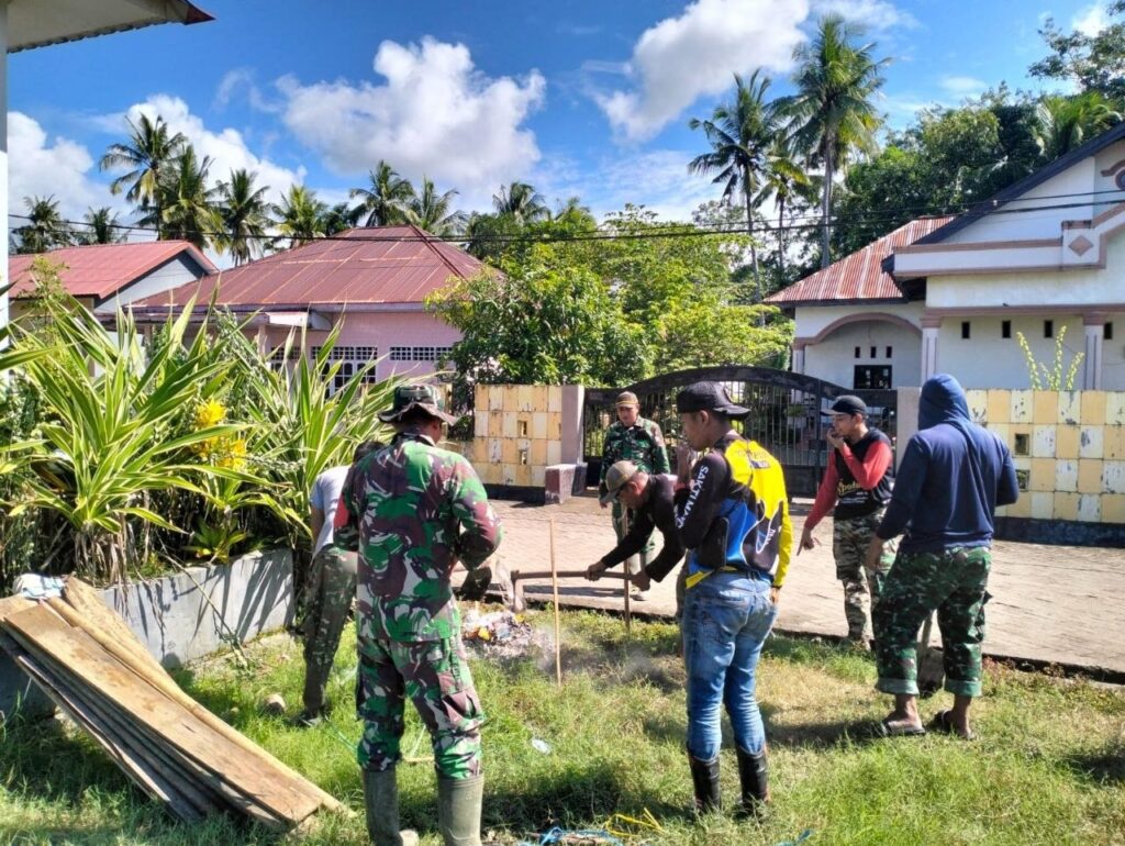 Satgas TMMD Ke-129 Kodim 1407/Bone Laksanakan Penggalian Jambanisasi untuk Fasilitas Umum di Lapangan Andi Akil