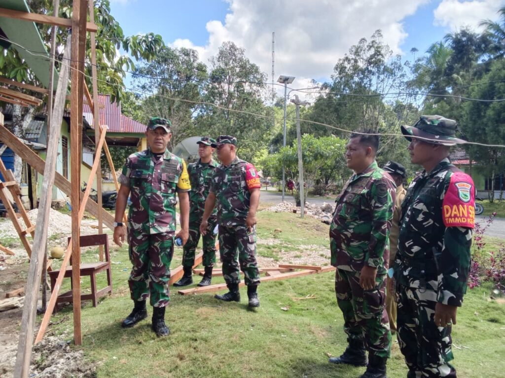Evaluasi Pelaksanaan TMMD Ke-129 di Kampung Sesor oleh Tim Wasev