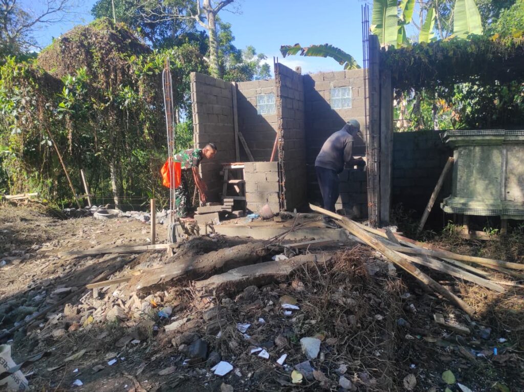 Pembangunan Fasilitas MCK TMMD Ke-129 Kodim 1626/Bangli Tunjukkan Kemajuan Signifikan