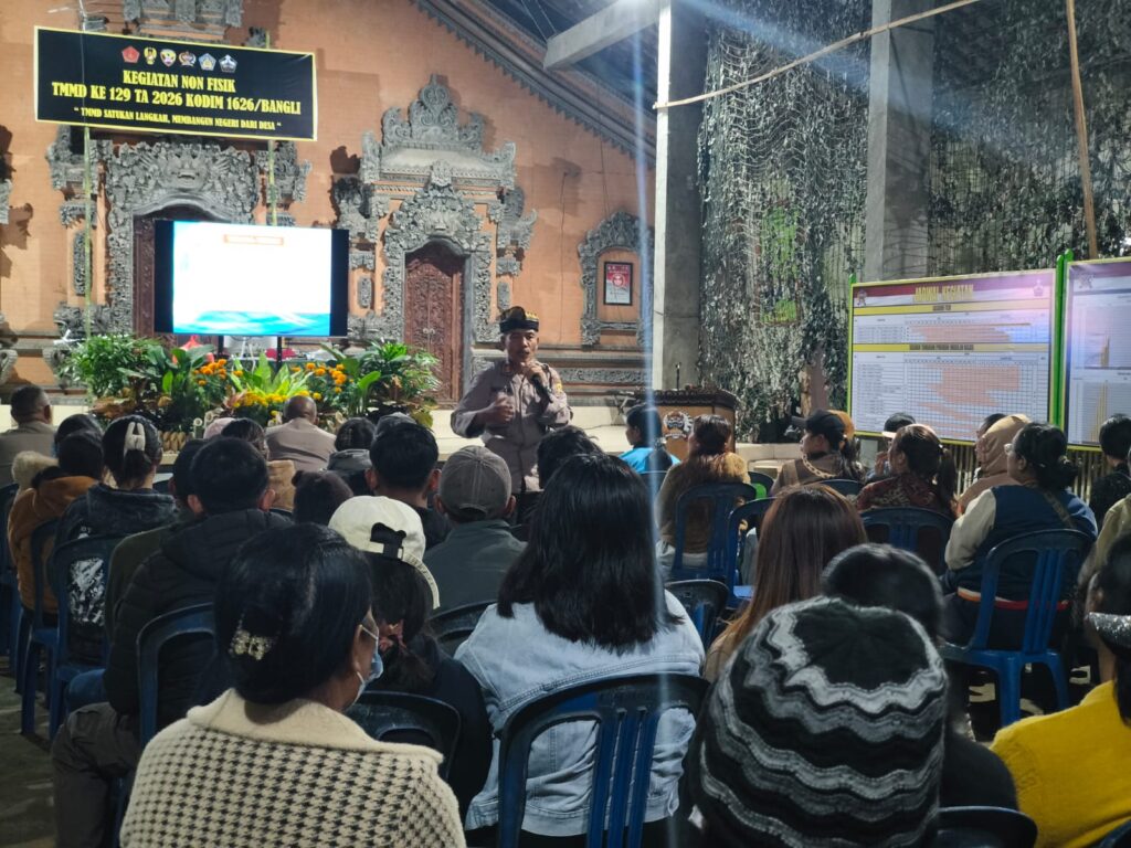 Peningkatan Kesadaran Narkoba di TMMD Ke-129 Kodim 1626/Bangli