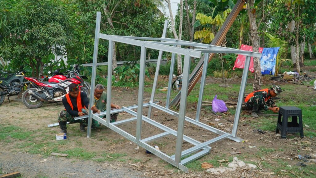 Pembangunan MCK untuk Lansia Desa Bandaraya Dalam Rangka TMMD Ke-129