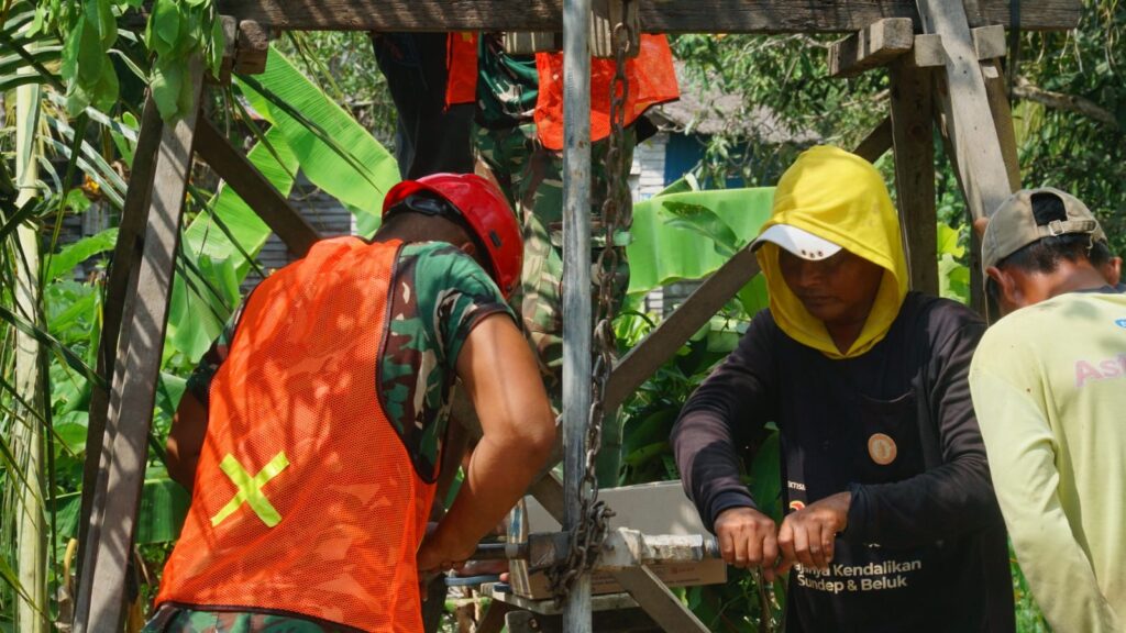 Percepatan Pembangunan Sumur Bor di TMMD Ke-129 untuk Kebutuhan Air Bersih Warga