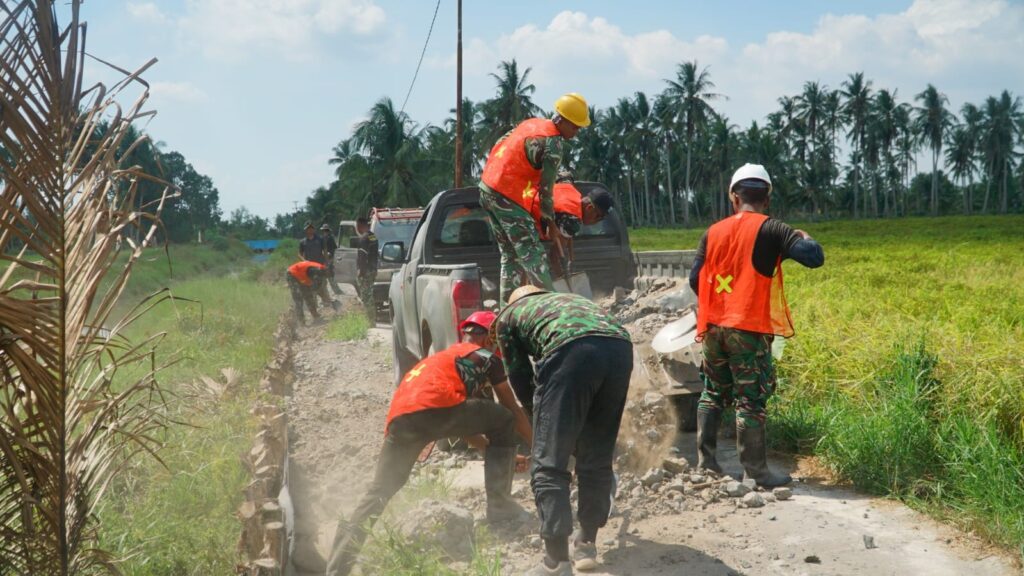 TMMD Ke-129 Dukung Pembangunan Akses Jalan di Desa Bandaraya