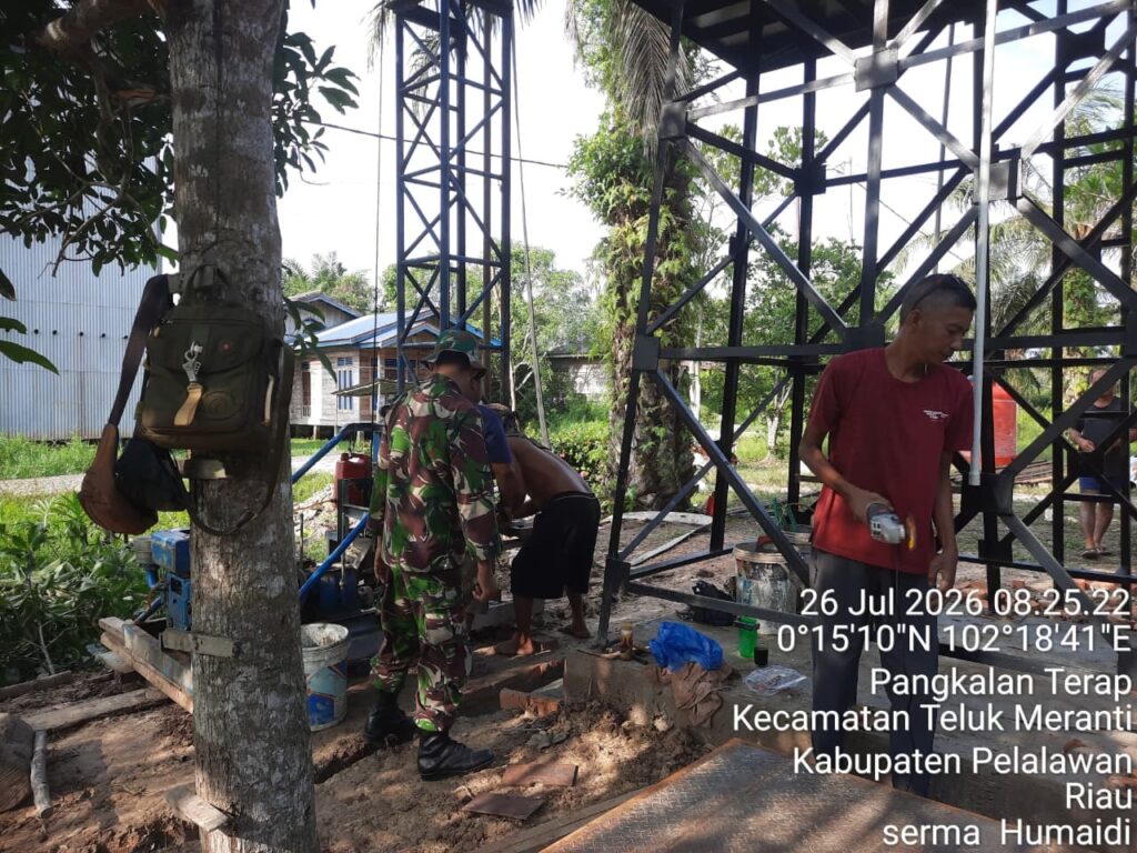 TMMD Ke-129 Memulai Pengeboran Sumur Bersih di Pangkalan Terap