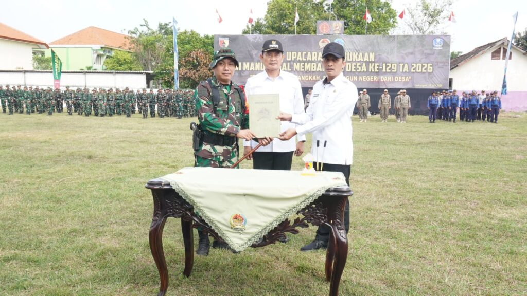 Merajut Asa di Pelosok Lamongan: TMMD ke-129 Kodim 0812 Resmi Dibuka, Hadirkan Semangat Gotong Royong Tanpa Batas