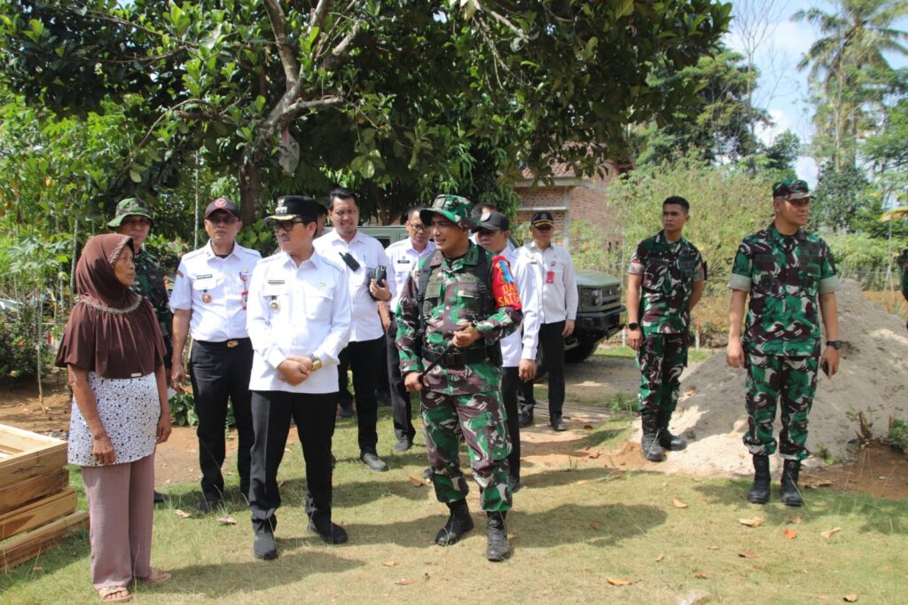 Jajaran Forkopimda Lampung Utara Tinjau Langsung Titik TMMD di Desa Baru Raharja