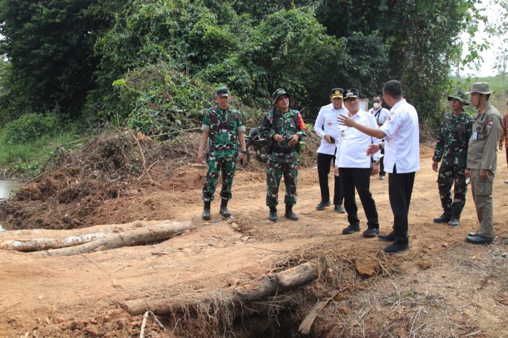 Akselerasi Infrastruktur, Forkopimda Lampung Utara Tinjau Langsung Proyek TMMD Ke-129