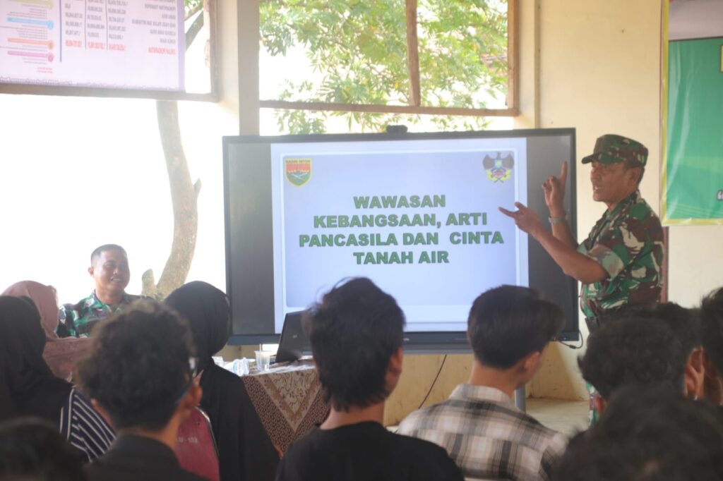 Membakar Semangat Pemuda Desa Baru Raharja: TMMD Ke-129 Kodim 0412/LU Gelar Penyuluhan Wawasan Kebangsaan