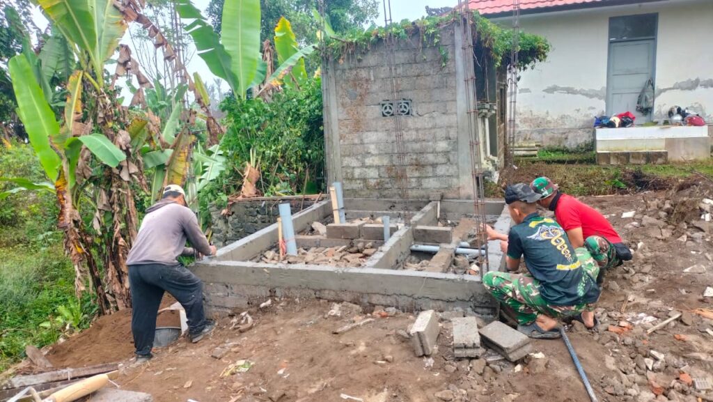 Satgas TMMD Ke-129 Kodim 1626/Bangli Hadirkan Fasilitas MCK untuk Dukung Pola Hidup Sehat