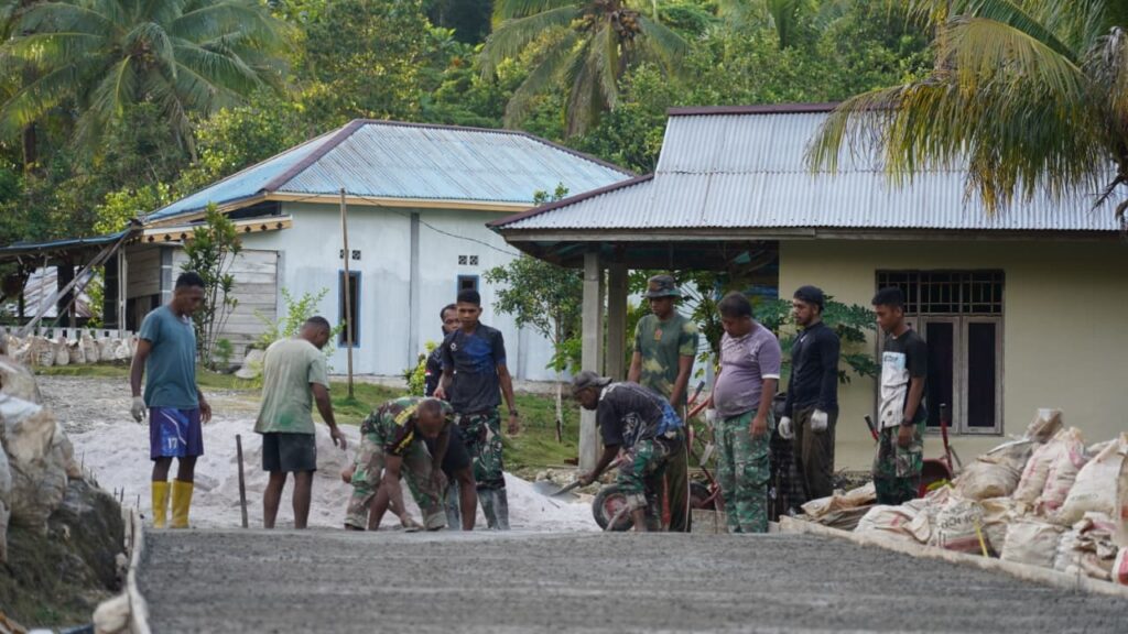 Kemajuan Jalan TMMD Ke-129 Kodim 1807/Sorong Selatan Mencapai 55 Persen