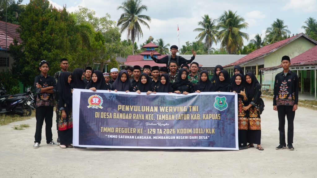 Penyuluhan Werving TNI Digelar oleh Satgas TMMD ke-129 untuk Tingkatkan Minat Pemuda