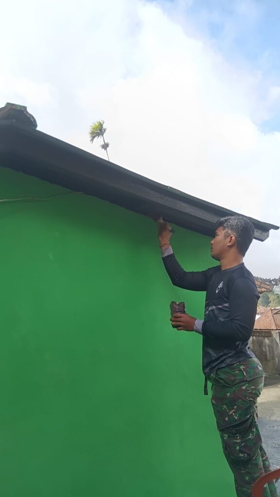 Perehaban MCK Jaba Pura Puseh Memasuki Tahap Finishing TMMD Ke-129