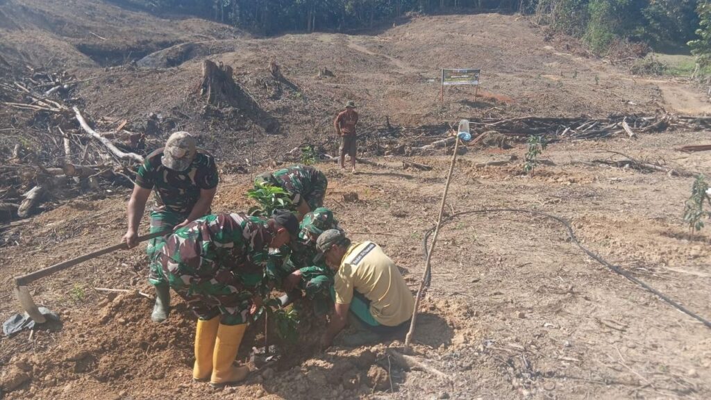 Kodim 1407/Bone Teruskan Program Penanaman Alpukat dalam TMMD ke-129