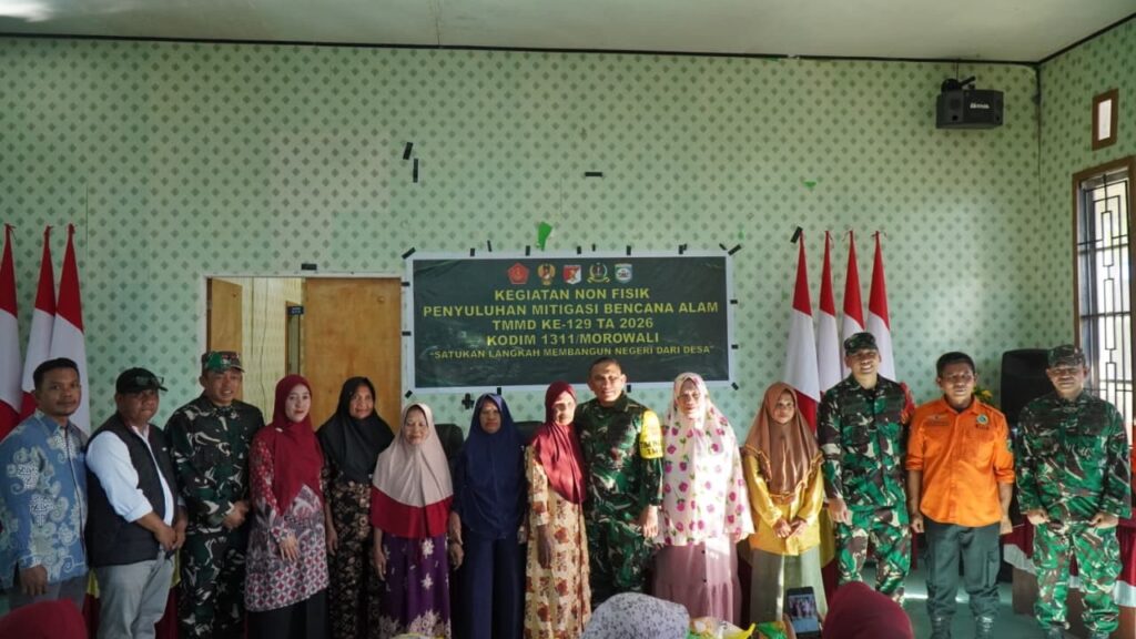 Penyuluhan Mitigasi Bencana TMMD Ke-129 di Desa Pulau Dua oleh Wairjenad