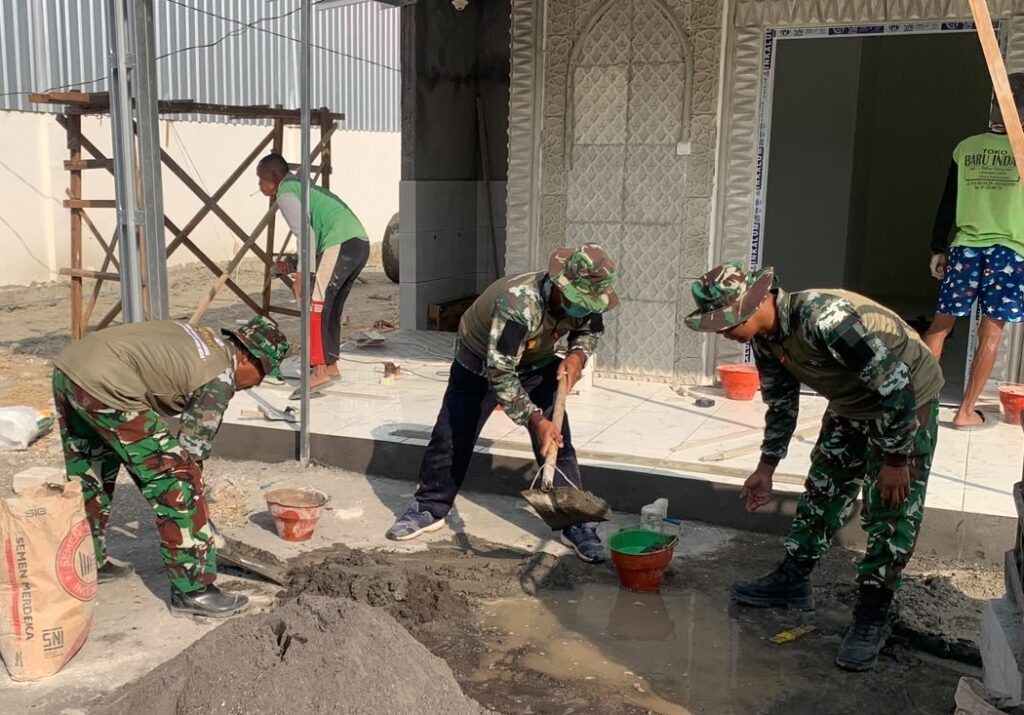 Proyek Musholla di Rest Area TMMD 129 Bojonegoro Menuju Penyelesaian Akhir