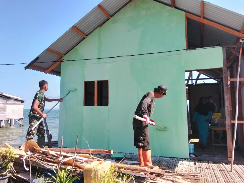 Progres Renovasi Rumah Bapak Nardianto di Desa Polewali Menuju Tahap Finishing