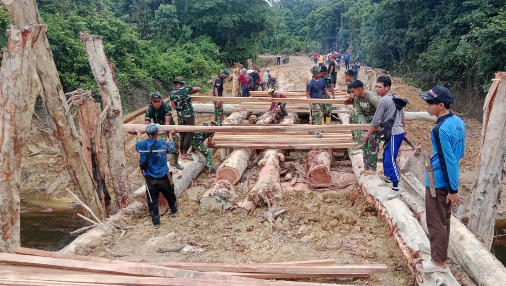Sinergi TNI dan Pemerintah Daerah dalam TMMD Kodim 1206/Putussibau, Memperkuat Pembangunan Daerah