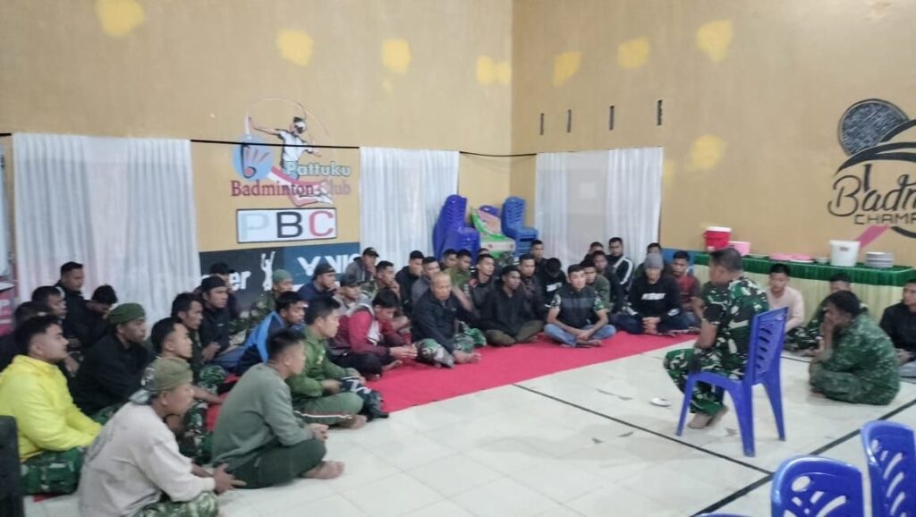 Kesiapsiagaan Personel Satgas TMMD Ke-129 Ditegaskan Melalui Apel Malam