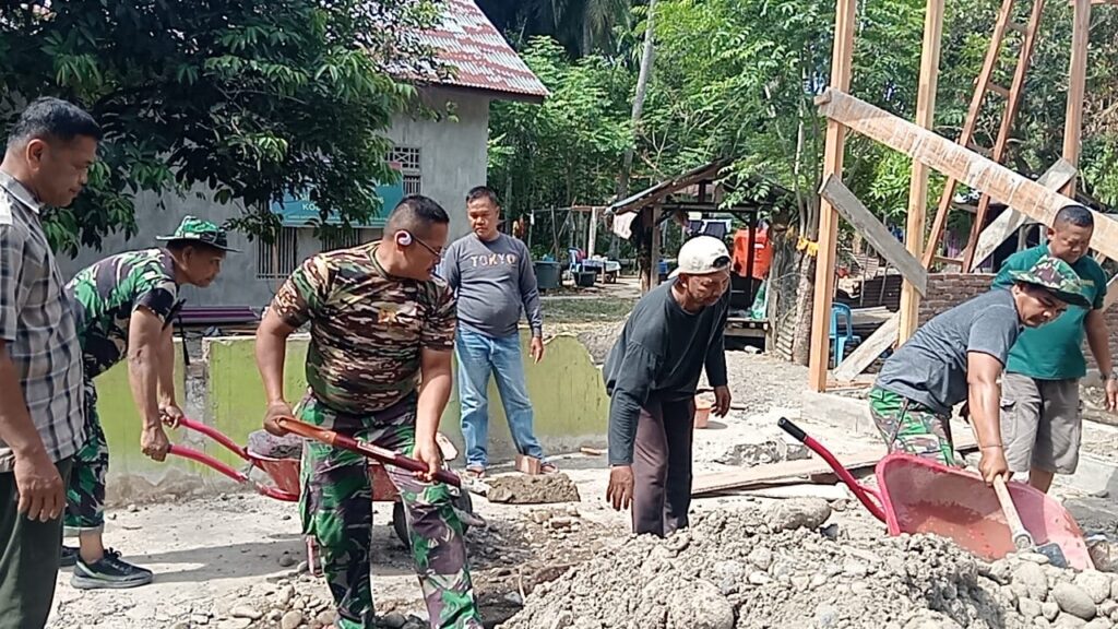 Kecepatan Rehabilitasi RTLH Program TMMD Ke-129 Kodim 0102/Pidie Lewat Kerja Sama Masyarakat