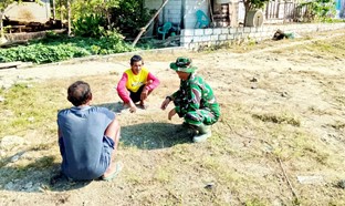 Pengenalan Program TMMD 129 di Desa Kesongo oleh TNI Kedungadem