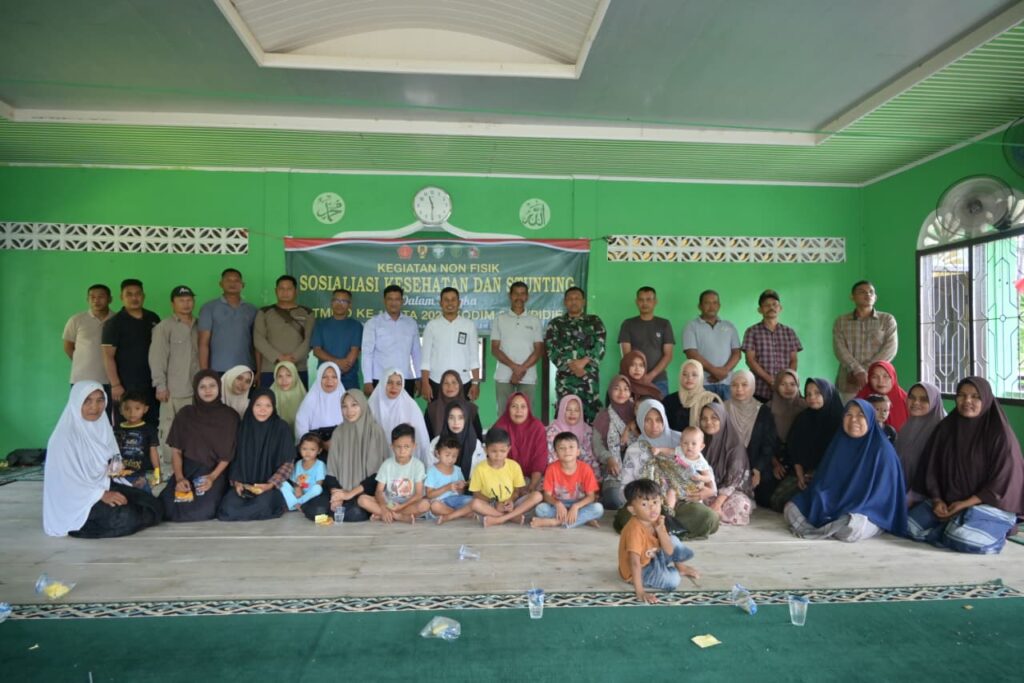 Kolaborasi Satgas TMMD ke-129 dengan Dinas Sosial untuk Pencegahan Stunting
