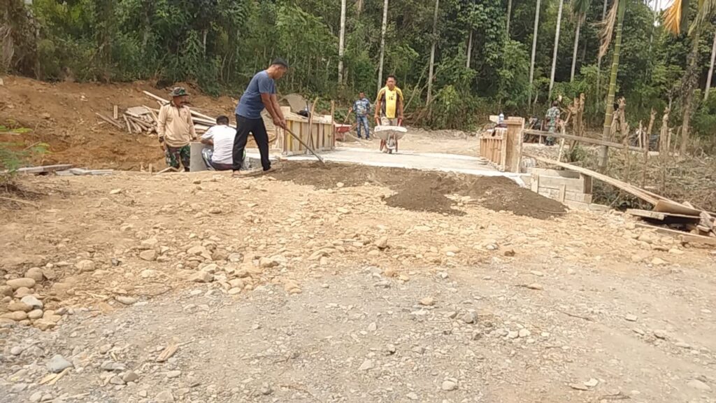 Jembatan Box Culvert di Lhok Panah: Upaya Satgas TMMD ke-129 Mempercepat Akses Pertanian