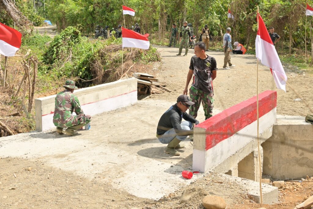 TMMD ke-129 Warnai HUT RI ke-81 dengan Sentuhan Merah Putih