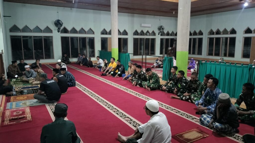 Doa Bersama Warga dan Satgas TMMD ke-129 di Masjid Jami’ Nurul Huda