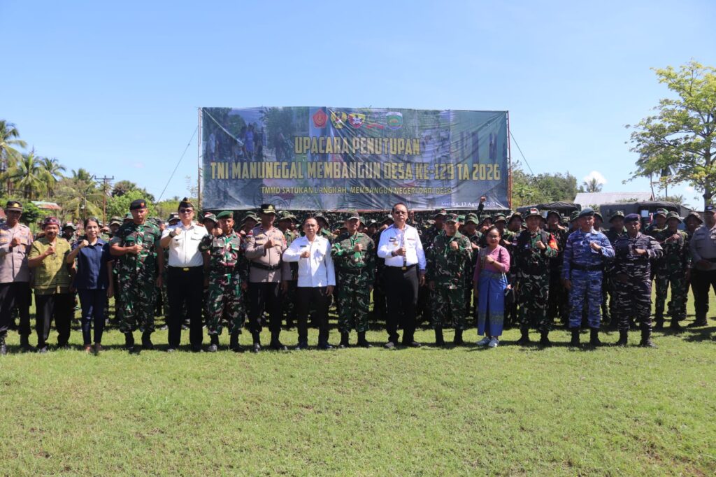 Penutupan TMMD Ke-129 oleh Irdam IX/Udayana di Malaka