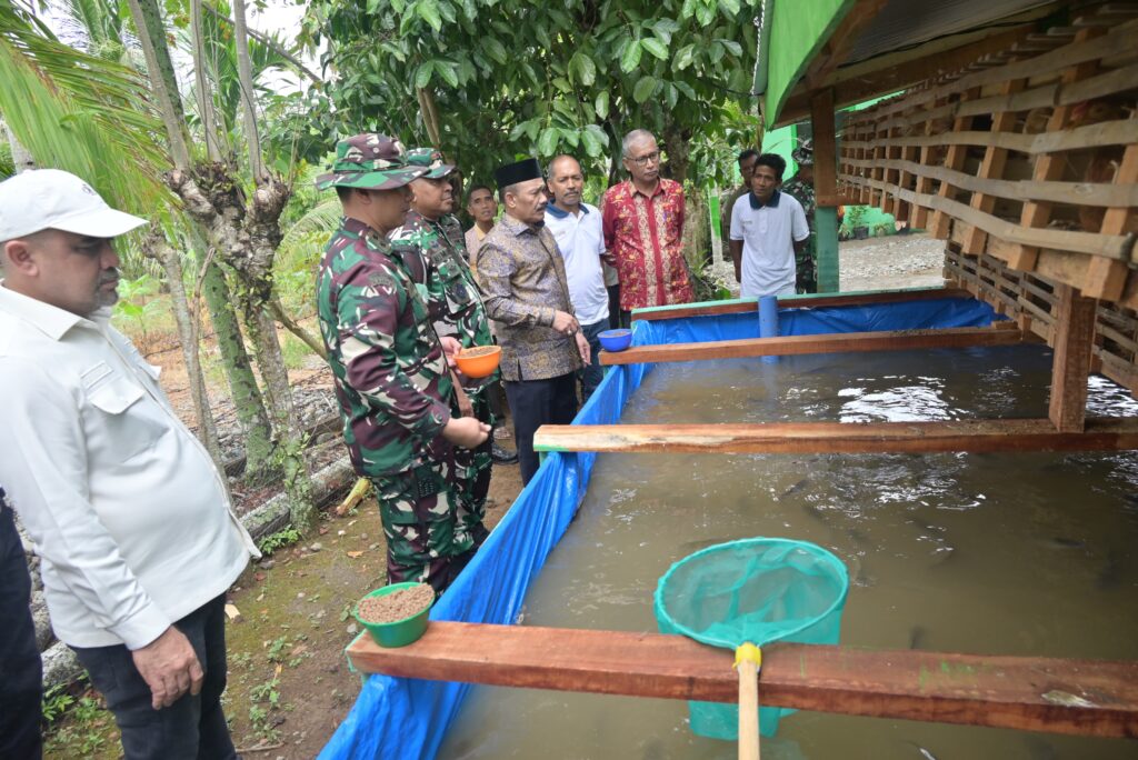 Danrem 011/Lilawangsa Melakukan Tinjauan Terhadap Proyek Tambahan TMMD ke-129 di Pidie