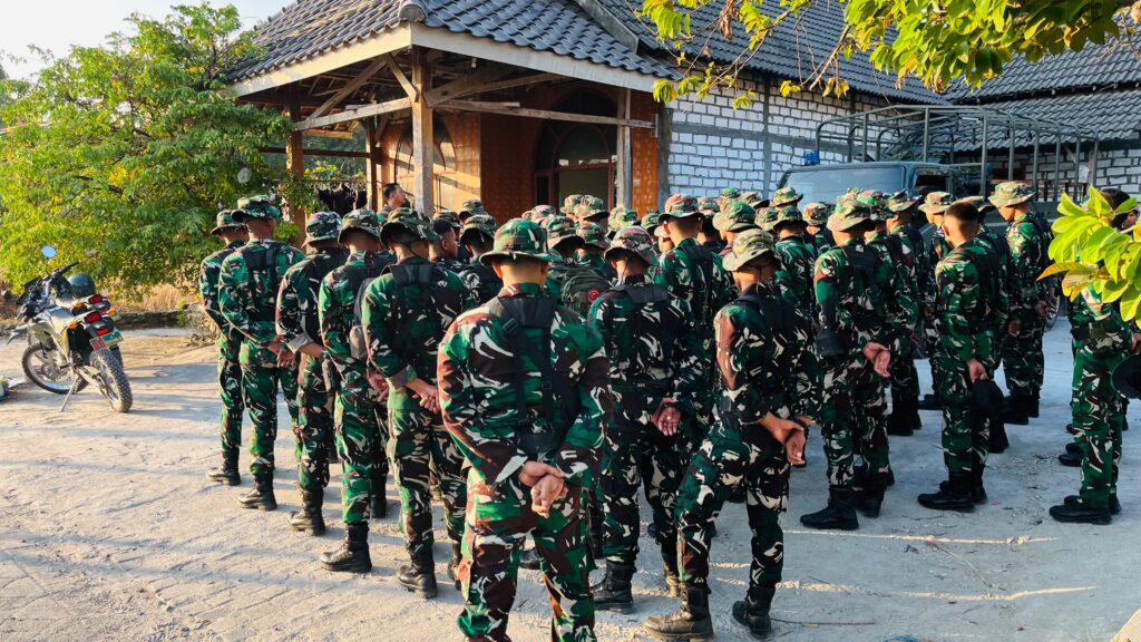 Apel Penutup TMMD ke-129 Dipimpin Danton Letda Inf Hasan di Desa Tlemang