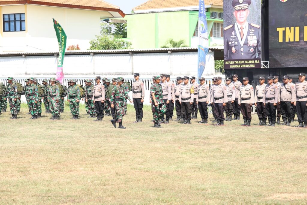 Inspektur Upacara dan Komandan Tuntaskan Pemeriksaan Pasukan TMMD ke-129 di Desa Tlemang