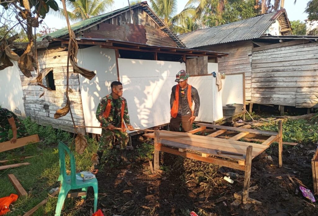 Sinergi Satgas dan Komunitas Sukseskan Proyek MCK TMMD Ke-129 di Desa Bandar Raya