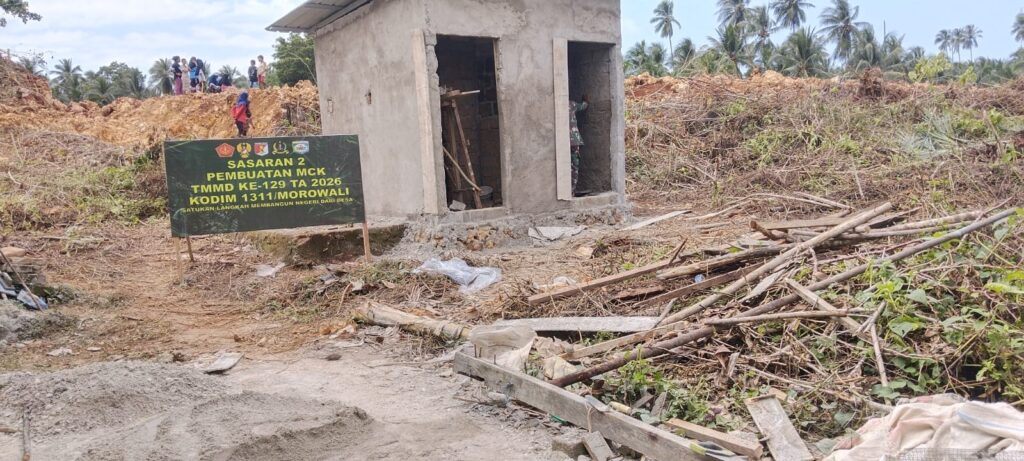 Progres Pembangunan MCK Masjid Desa Polewali Menuju Penyelesaian