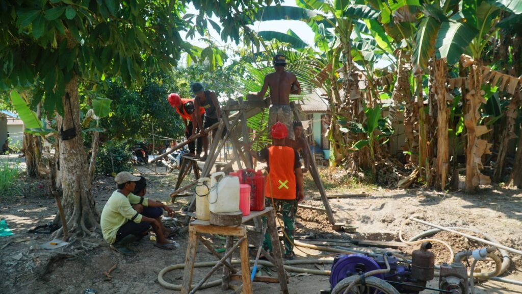 Pengeboran Sumur Bor Sasaran 2 Terus Berlanjut, Satgas TMMD Ke-129 Kejar Penyediaan Air Bersih