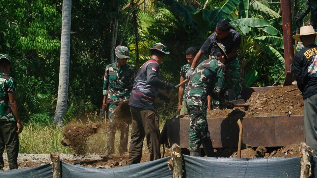 Pembangunan Jalan 1,2 Kilometer Sebagai Bentuk Kepedulian TMMD Terhadap Masyarakat