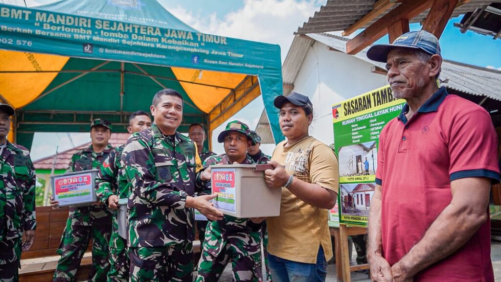 Kegiatan TMMD ke-129 Tim Wasev Tinjau RTLH Ibu Kemi
