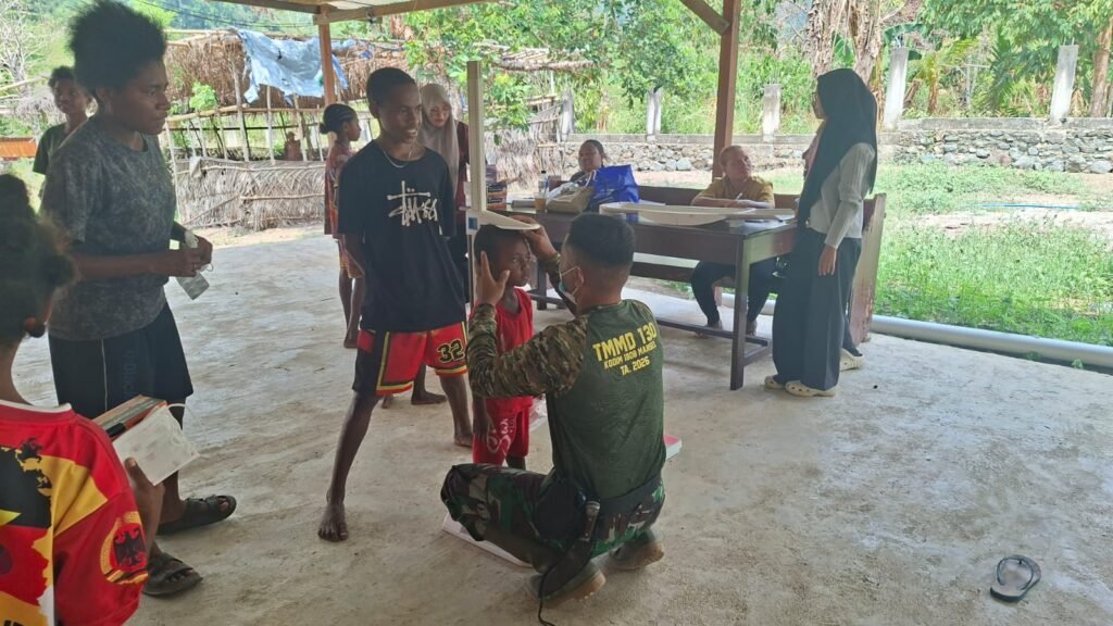 Upaya TNI dan Dinas Kesehatan untuk Cegah Stunting Anak di Yamboi