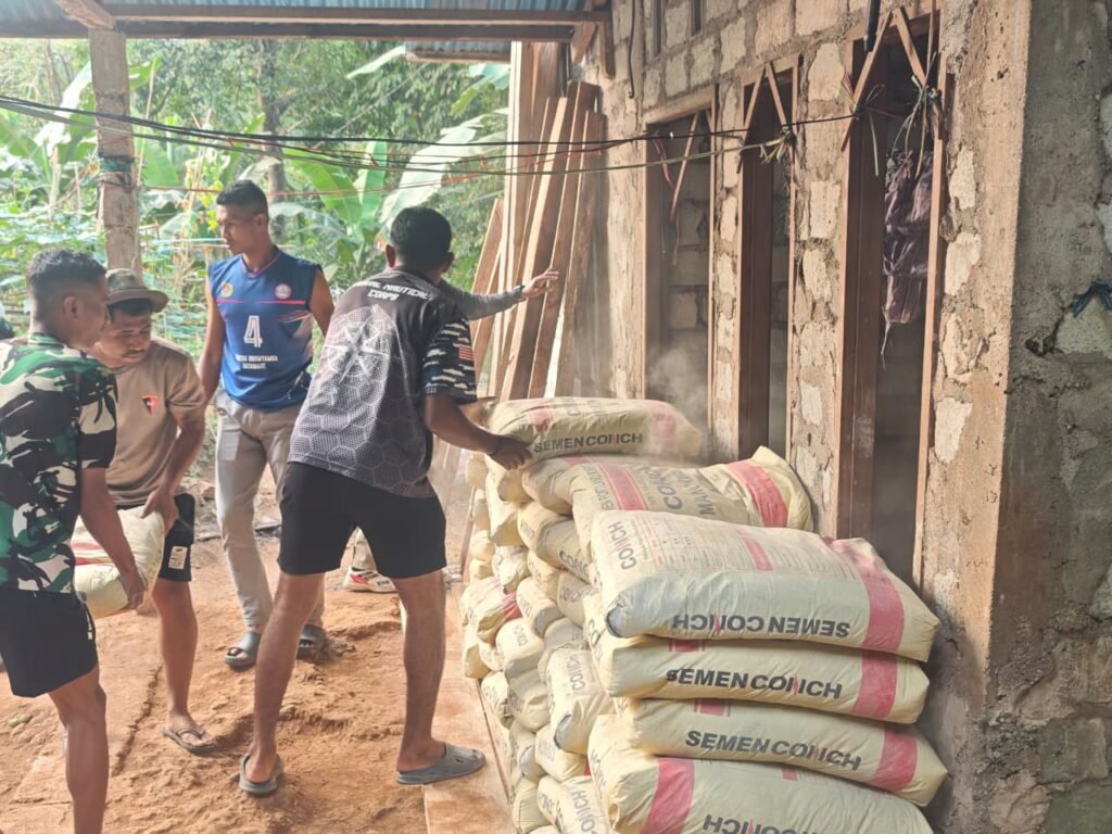 Rintangan Medan dan Kabut Asap, Satgas TMMD Berjuang di Dusun Seri