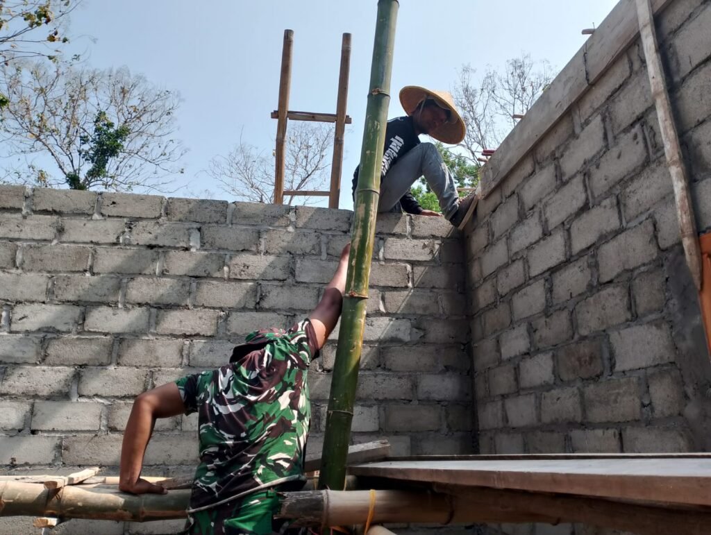 Proyek TMMD Tulungagung Fokus Bangun Fasilitas Sanitasi bagi Mbah Waqilah