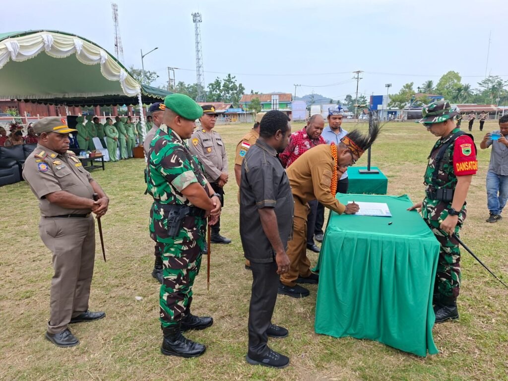 Pemerintah Daerah Mansel dan TNI Sinergikan Program Pembangunan Melalui TMMD 130